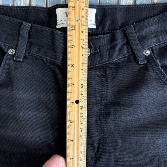 We The Free People Jeans Mid Rise Straight Leg Button Fly Distressed Crop 26 NWT - Picture 7 of 14